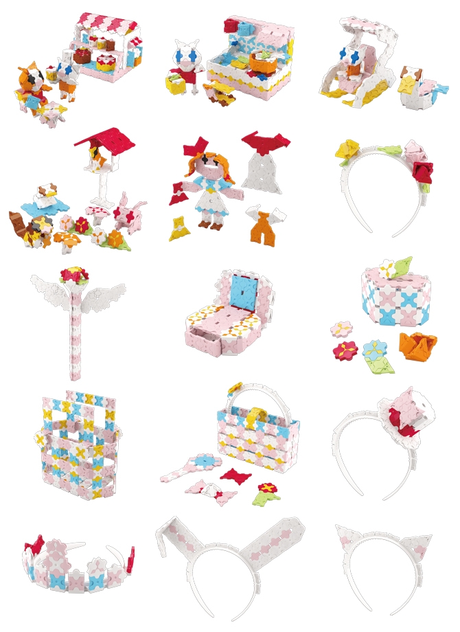 LaQ Sweet Collection Dreams Models shown in the Instruction Guide