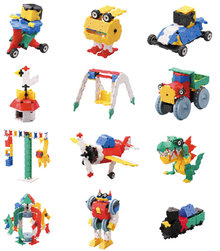 LaQ】BASIC 2400 Colors LaQ Basic 2400 COLORS - 31 Models, 2400 Pieces | STEM