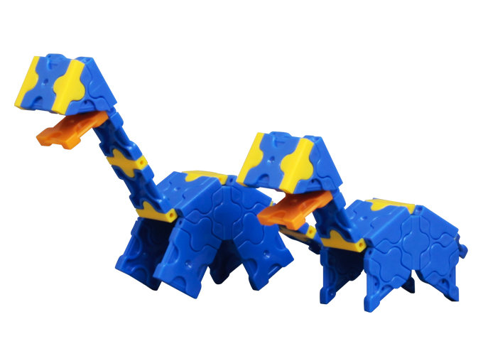 Blue Dino and Baby | SNAP! CLICK! | LaQ