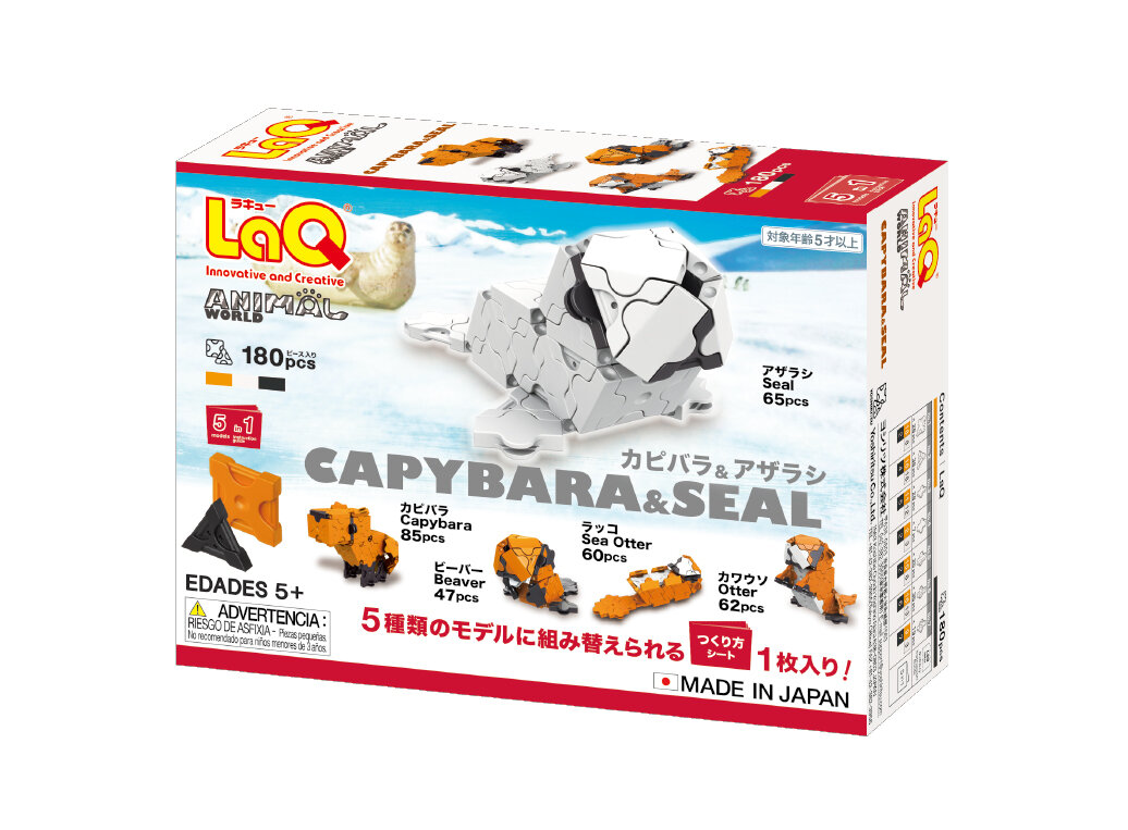 LaQ Animal World CAPYBARA & SEAL | PRODUCTS | LaQ